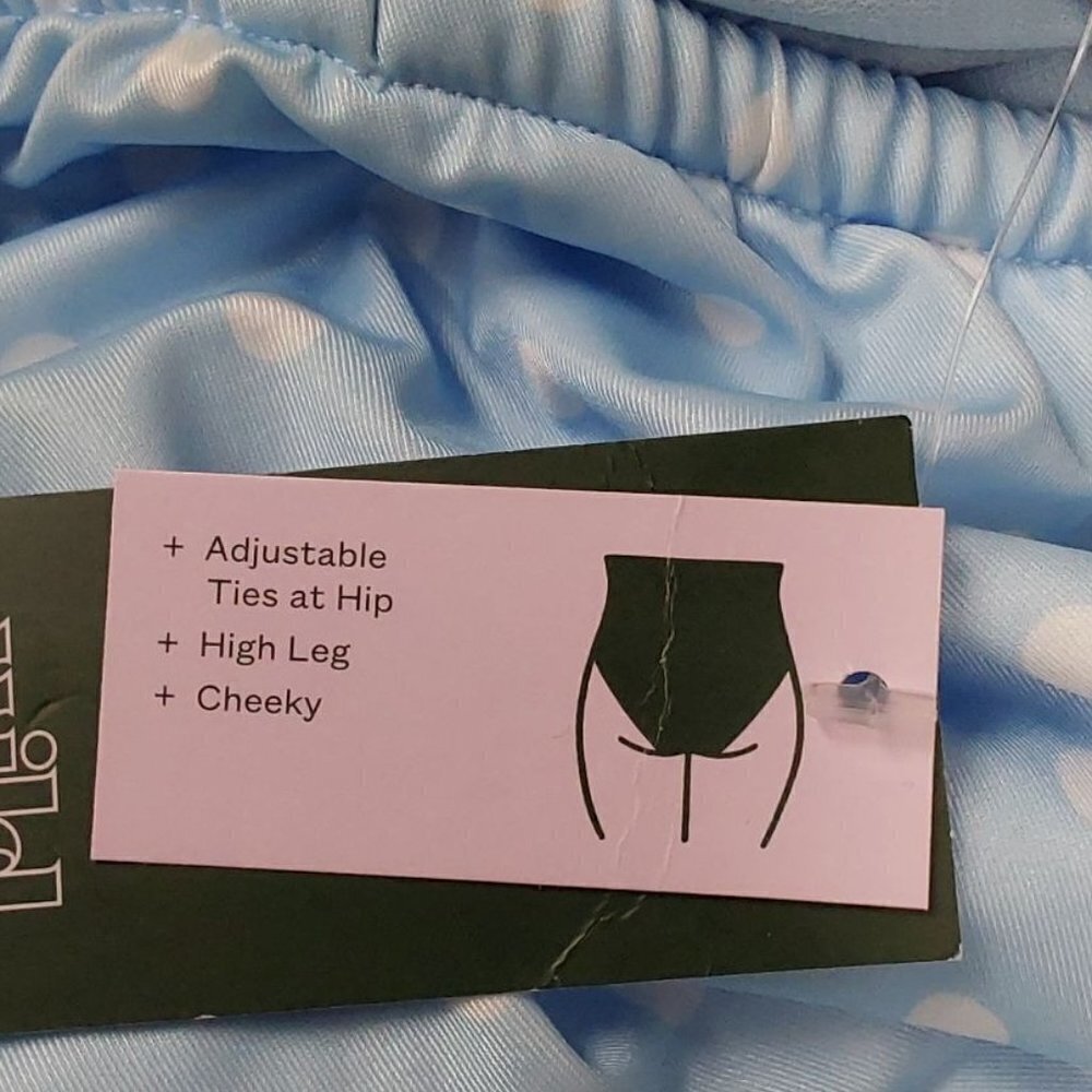 Side-Cinch Detail Extra High Leg Cheeky One Piece Swimsuit |Wild Fable | Small - Picture 7 of 9
